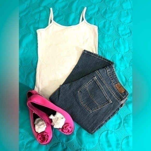 Fioni pink satin ballet flats rosette toe size 5 - Picture 9 of 10